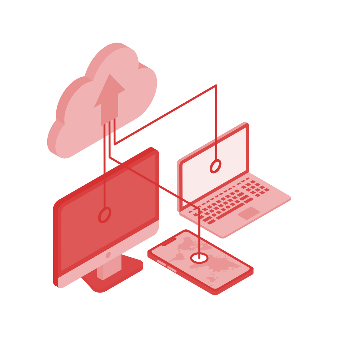 Website Hosting overview illustration